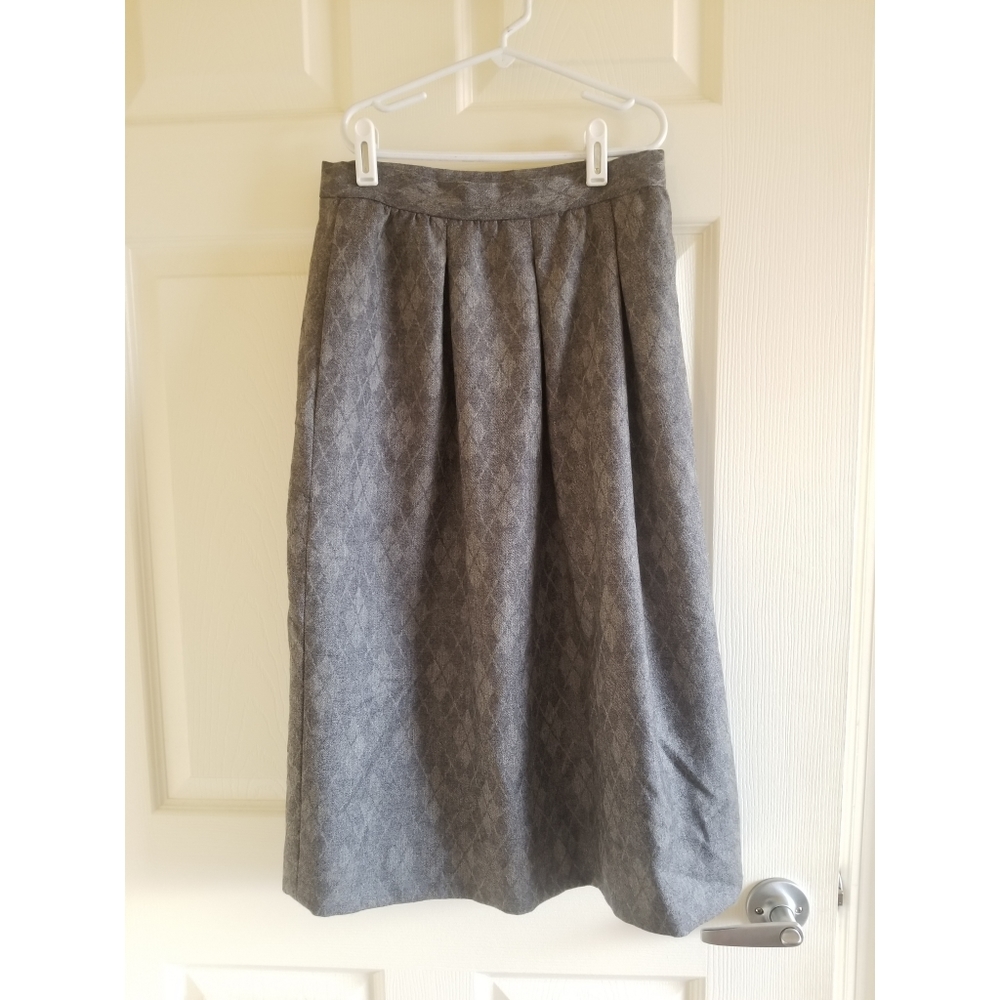 Vintage Carlisle wool cashmere midi skirt